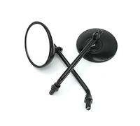 SPAMFAFGHQ Universal Motorcycle Rear Side Mirror Electric Bike Retro Round Double Pole Rearview Mirror High Definition Reversing Mirror