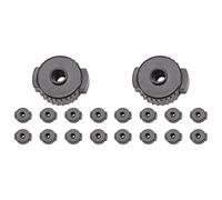 Spamietz 18Pcs ABS Drum Set Quick Release Nuts Cymbal Quick Assembly Drum Mate Replacement Accessories