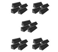 Spamietz 20 Pcs Acoustic Panels Studio Acoustic Soundproof Foam,Sound Treatment Bass Trap Corner,Sound Panels Wedges,12X12X48cm