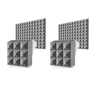 Spamietz 24 Pack Acoustic Foam Panels,Self-Adhesive Sound Proof Foam Panels,for Wall Decor,Music Studio Bedroom Home,5X30X30cm