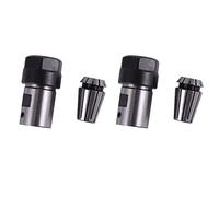 Spamietz 2Pcs C20 Er16 32L 8 mm Spindle Motor Clamp + 2 Pcs Er16-1/8 (3175) mm Collet