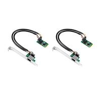 Spamietz 2X 2.5G Base-T Gigabit Network Adapter I225 Chip 2500Mbps M.2 B/M Key To PCIe Ethernet Card RJ45 LAN Controller Card