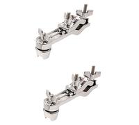 Spamietz 2X Drum Clamp Holder Clamp Drums Set Drum Mount Bracket Clamp Percussion Stand Drum Accessories