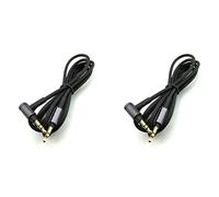 Spamietz 2X for WH-1000 XM2 XM3 XM4 H900N H800 Audio for 3.5 mm Headphones, 1.5 M/4.9 Feet Length (Black Microphone)