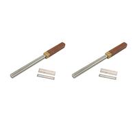 Spamietz 2X Guitar Fret Crowning File,Fret Edge File,Fret End Rounded Tool,Three Radius Slot&File, Guitar Fret Tools