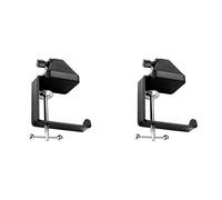 Spamietz 2X Heavy Duty Table Mount Clamp, C Mount Clamp Holder with Earphone Hook for Microphone Suspension Arm Holder
