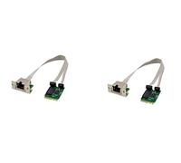 Spamietz 2X M.2 A+E 2.5G Ethernet Adapter 2.5G/1G/100M Multi-Gigabit M.2 Network Card 8125B COM
