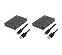 Spamietz 2X USB 3.1 Mobile Hard Disk Box 2.5 Inch SATA Hard Disk Box SSD Enclosure Support 15mm Hard Drive for Computer Notebook