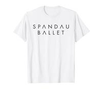 Spandau Ballet Official Black Logo T-Shirt T-Shirt, Men, White, X-Large