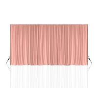 Spandex Backdrop Curtain - Wrinkle-Free Polyester Fabric for Photography, Weddings & Event Décor - Stretchable Drape for Baby Showers, Parties & Stage Background - Rose Gold 3 x 6 Meters