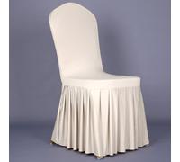 Spandex Chair Cover for Banquet Use, Easy to Clean and Secure Fit for Various Occasions (white)