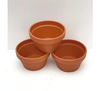 Spang Terracotta Half Pots 13cm diameter x 7.5cm high [HF13] (Pack of 5)