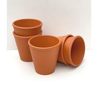 Spang Terracotta Long Tom Plant Pots 14cm W x 14cm H [ROS14] Pack of 5