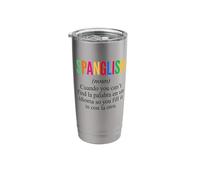 Spanglish Mean Christmas 2024 Half Coffee Half Teacher Stainless Steel Insulated Tumbler