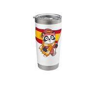 Spaniard Fans/Spain Panda Bear Stainless Steel Insulated Tumbler