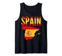 Spaniard - Spain Country Map Flag Tank Top