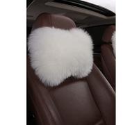 SPANICE Car Headrest Pillow Interior Head Neck Cushion Auto Protector Neck Rest Pillows Car Decor Accessories (White)