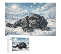 Spaniel 1000Pc Jigsaw Puzzles Suitable Adults Kids Cute Pet Animals Jigsaws Creative Gift Loved Ones Family Activity Challenging Design Stress Relief 1000 PCS