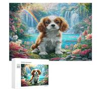 Spaniel 300 Piece Jigsaw Puzzles Adults Kids Cute Dog Pet Jigsaws Weekend Chill-Out Activity Challenging Colourful Puzzle Friends 300 PCS