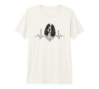 Spaniel Dog Heartbeat Spaniel Dog Lovers Premium T-Shirt