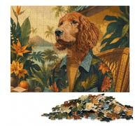 Spaniel Dog Portrait Colourful Wooden Puzzle for Adults, 500 Pieces | A focused indoor hobby: a clear build method over several sessions.