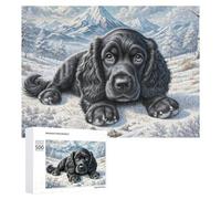 Spaniel Jigsaw Puzzles Puzzles for Adults Kids. 1000 Piece Cute Pet Impossible Challenge Toy Educational Game Home Decoration for Educational Games Gifts 500 PCS （52cmx38cm）