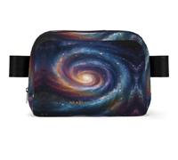 Spaniel On The Sofa Fanny Pack Crossbody Waist Bag Pack Waterproof Mini Belt Bag Bum Hip Bag for Men Women, Space Spiral Cosmic Energy, One Size