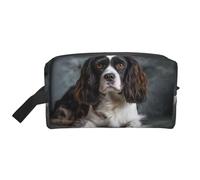 Spaniel On The Sofa Portable Large-Capacity Travel Toiletry Bag (Print Models) Waterproof Makeup Storage Bag for Men and Women for Business Trips, Fitness, Bathroom, Daily Storage