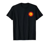 Spanish AIR Force Roundel Insignia SAF Spain Armed Forces T-Shirt, Men, Black, 6X-Large