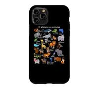 Spanish Animals Alphabet A-Z ABC of the Wildlife Case for iPhone 11 Pro