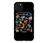 Spanish Animals Alphabet A-Z ABC of the Wildlife Case for iPhone 11 Pro Max