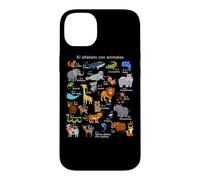 Spanish Animals Alphabet A-Z ABC of the Wildlife Case for iPhone 14 Plus