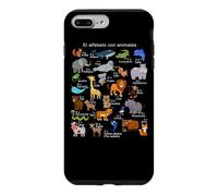 Spanish Animals Alphabet A-Z ABC of the Wildlife Case for iPhone 7 Plus/8 Plus
