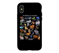 Spanish Animals Alphabet A-Z ABC of the Wildlife Case for iPhone X/XS