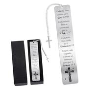 Spanish Bible Metal Bookmark, Christian Book Mark for Bible Reading