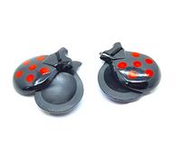 SPANISH BLACK AND RED CASTANELAS FOR CHILDREN CHILDREN CASTANETS. solid wood traditional Spanish dance instrument