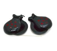 SPANISH BLACK CASTANETS FOR ADULTS. CASTANETS FLAMENCO DANCE. made of solid wood