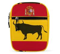 Spanish Bull Mini Crossbody Bag for Women Men | Small Sling Shoulder Bags with Adjustable Strap for Outdoors Travel Hiking