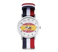 Spanish Bull Spain Custom Quartz Watches Arabic Numerals Wrist Watch with Adjustable Strap for Men Women