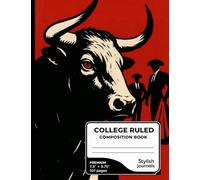 Spanish Bullfight Notebook - Ruled Line Journal Inspired by Spain’s Iconic Bullfighting Tradition (7.5 x 9.75 inches)