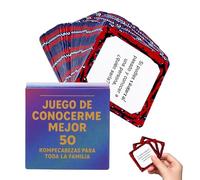 Spanish Card Game, Interactive Learning Deck, 3.35x3.35 Inches Conversation Cards with Fun Practice, Portable Flash Card, Language Learning Game with Engaging Design, Study Games for Travel and Home