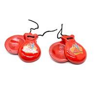 SPANISH CASTANETS Red Spanish for Adults All Handmade Wood