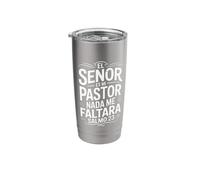 Spanish Christian with a Bible Verse Quote El Senor ES Mi Stainless Steel Insulated Tumbler