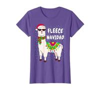Spanish Christmas Gift Fleece Feliz Navidad Llama T-Shirt