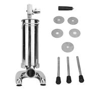 Spanish Churro Maker Stainless Steel 3L Manual Vertical Churro Machine 5 Moulds Home Commercial Use Teahouse Cafe