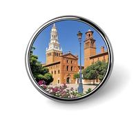 Spanish Cities Round Badge Cute Enamel Lapel Pin Brooches Button Pin Personalized Clothing Decoration Unisex Badge Holder Hats Bags Shirts Decor