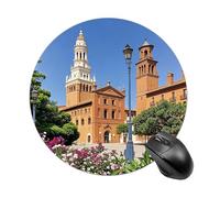 Spanish Cities Round Mouse Pad Smooth Glide Gaming Mousepad Extra Density Portable Comfortable Mouse Mat for Desk, Home, Office 7.8x7.8 Inches