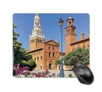 Spanish Cities Square Mouse Pad Portable Computer Mousepad with Non-Slip Rubber Base 18 * 22cm Ultra-Thin Gaming Mouse Mat for Computer Laptop Office Desk Accessories