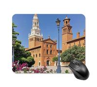 Spanish Cities Square Mouse Pad Portable Computer Mousepad with Non-Slip Rubber Base 20 * 25cm Ultra-Thin Gaming Mouse Mat for Computer Laptop Office Desk Accessories