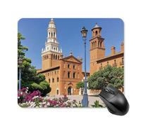 Spanish Cities Square Mouse Pad Portable Computer Mousepad with Non-Slip Rubber Base 25 * 30cm Ultra-Thin Gaming Mouse Mat for Computer Laptop Office Desk Accessories
